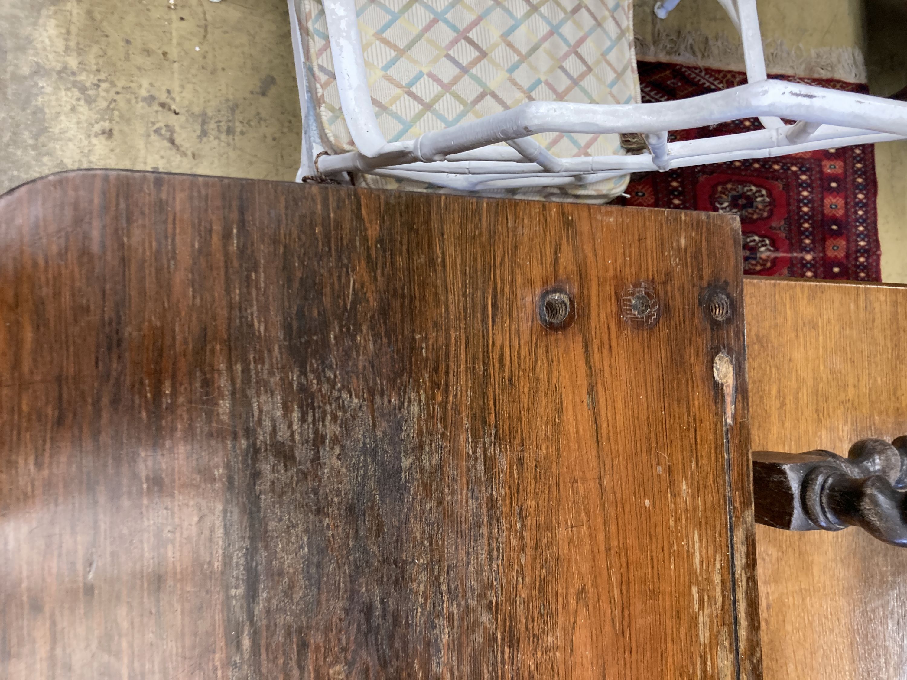 A William IV rosewood chiffonier (lacking superstructure), width 98cm, depth 34cm, height 92cm